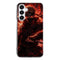 Coque personnalisée manga made in France pour téléphones Samsung design Ninja enflammé Naruto Rouge