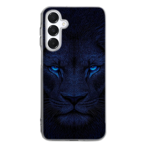 Coque Samsung Portrait de lion aux yeux bleus intenses