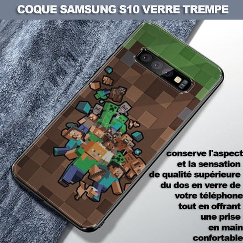 Huawei P30 LITE | Minecraft Forest Creeper | Coque en Silicone | Tpu Antichocs | Hybride Bumper + Verre - MaCoquePerso