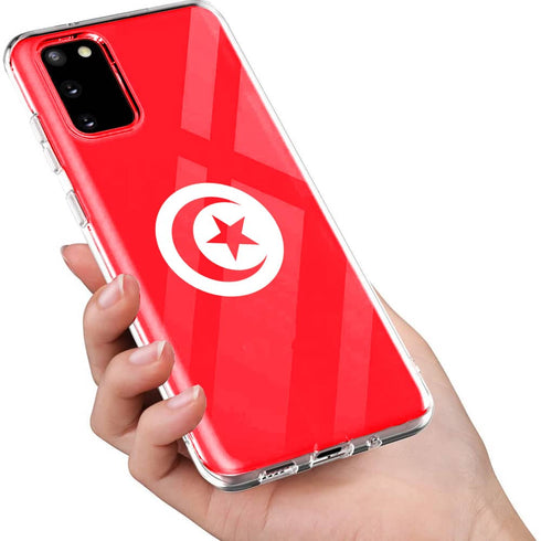 Drapeau Tunisien | Coque Samsung S20 Drapeau Tunisie | Housse Galaxy protection Silicone, Tpu, Antichocs | Plexiglass | S20+, S20 Ultra MaCoquePerso