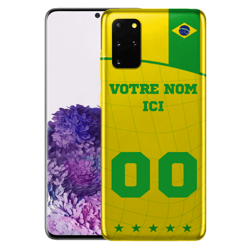 Equipe Foot Bresil - Coque Samsung S20 Seleção a Personnaliser