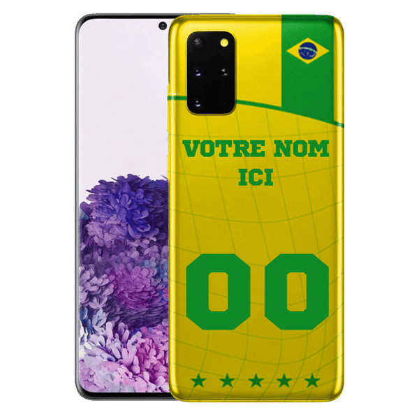Equipe Foot Bresil - Coque Samsung S20 Seleção a Personnaliser