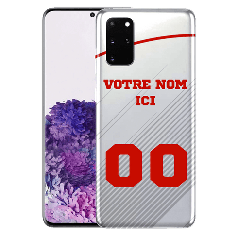 Foot Pologne - Coque Samsung S20 a Personnaliser des Blancs et Rouges