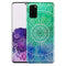 Mandala Vert - Coque portable Samsung S20, S20 Plus - Silicone