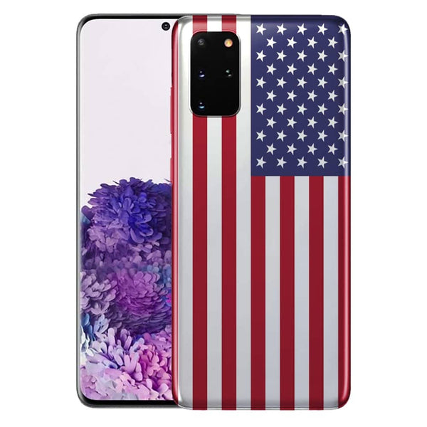 USA - Coque Samsung S20 Drapeau Americain - Silicone