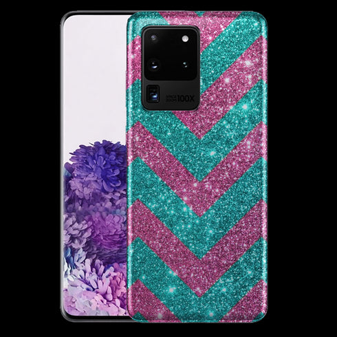 Coque pour tél portable Samsung S20 Ultra Chevrons Strass