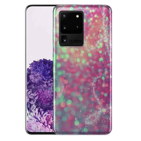 Coque Samsung S20 Ultra dégradé Paillettes Roses