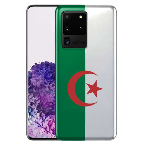Coque telephone S20 Ultra Samsung drapeau Algerie