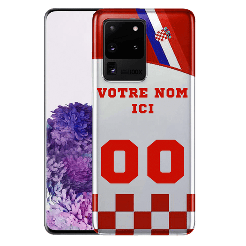 Coque Foot Croatie pour Samsung S20 Ultra