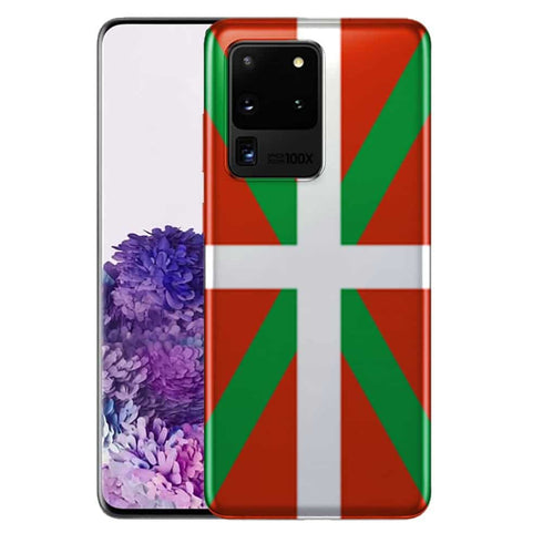 Pays Basque | S20, S20 Plus, S20 Ultra | Coque drapeau téléphone Samsung Galaxy - Silicone MaCoquePerso
