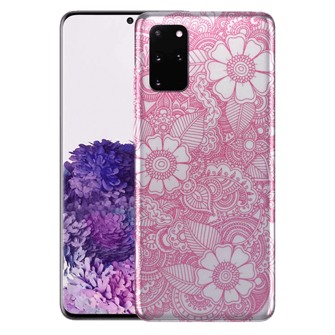 Fleur Dentelle Rose - Coque Samsung S20, S20 Plus