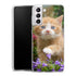 Coque Samsung Galaxy S21 Flowery Garden Lovely and enchanting cat - MaCoquePerso