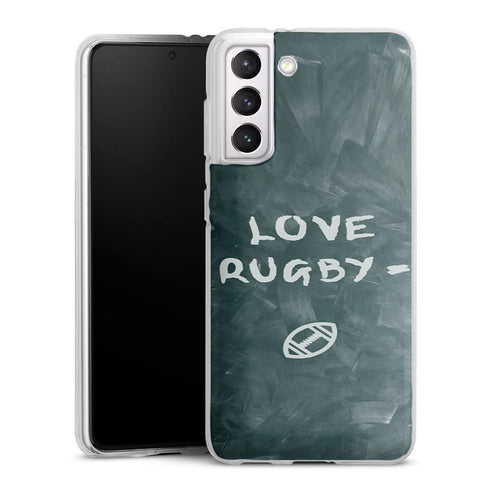 Coque Samsung Galaxy S21, Galaxy S21 Plus love rugby