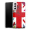 Coque Samsung Galaxy S21, Galaxy S21 Plus union Jack à Fleurs