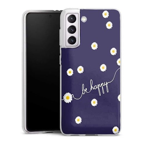 Coque Samsung Galaxy S21, Galaxy S21 Plus happy daisy - Motif Paquerettes
