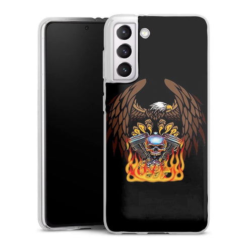Coque Samsung Galaxy S21, Galaxy S21 Plus harley davidson