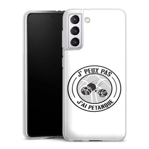 Coque Samsung Galaxy S21, Galaxy S21 Plus j'peux pas j'ai petanque - Colleciton sport français