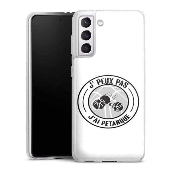 Coque Samsung Galaxy S21, Galaxy S21 Plus j'peux pas j'ai petanque - Colleciton sport français