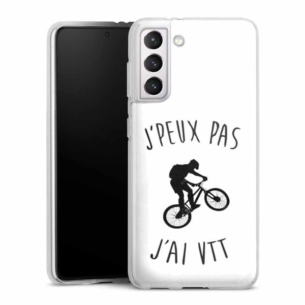 Coque Samsung Galaxy S21, Galaxy S21 Plus je peux pas j'ai vtt, pour les cyclistes tout terrain