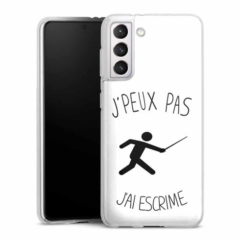 Coque Samsung Galaxy S21, Galaxy S21 Plus j'peux pas j'ai escrime