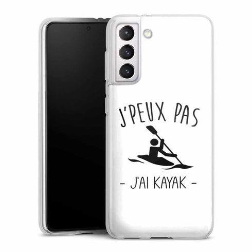 Coque Samsung Galaxy S21, Galaxy S21 Plus j'peux pas j'ai kayak - Collection Sport de riviere