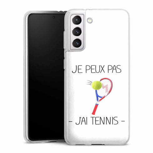 Coque Samsung Galaxy S21, Galaxy S21 Plus je peux pas j'ai tennis
