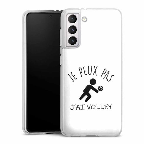 Coque Samsung Galaxy S21, Galaxy S21 Plus je peux pas j'ai volleyball
