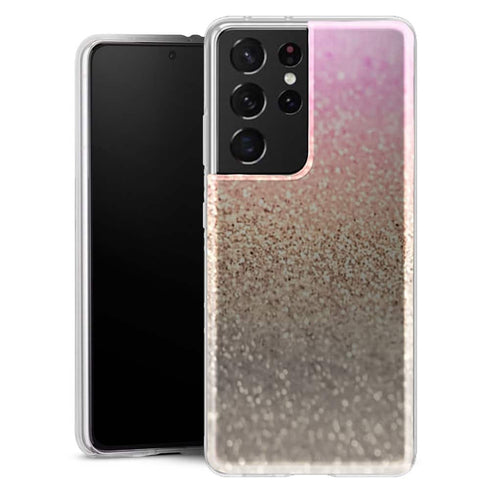 Coque pour Samsung Galaxy S21 Pink Glitter way - MaCoquePerso