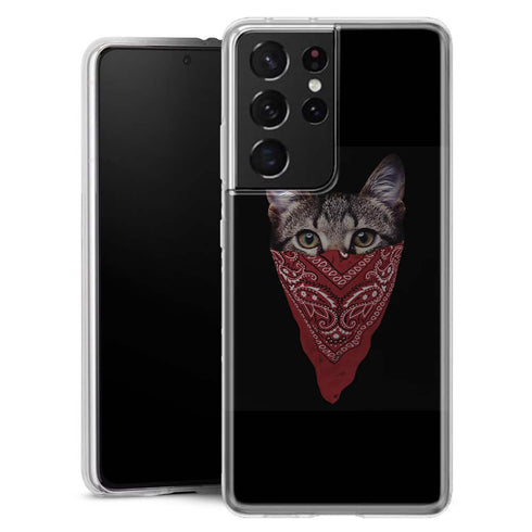 Coque Samsung Galaxy S21 Bandito Cat - MaCoquePerso