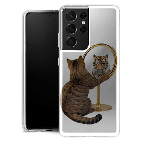 Coque Samsung Galaxy S21 Chat Tigre - MaCoquePerso