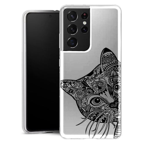 Coque Samsung Galaxy S21 Chat Azteque - MaCoquePerso