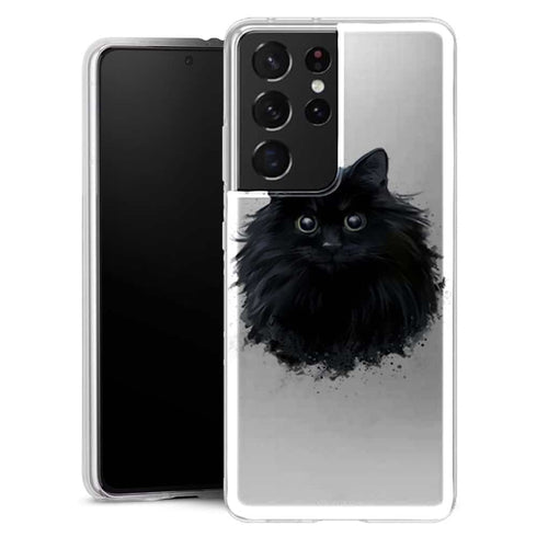 Coque Samsung Galaxy S21 Chat Noir - MaCoquePerso
