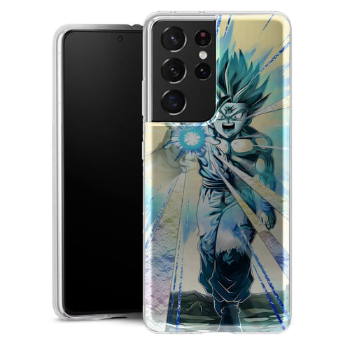 Coque Samsung Galaxy S21 Dragon Ball z Gohan Goku Kamehameha - MaCoquePerso