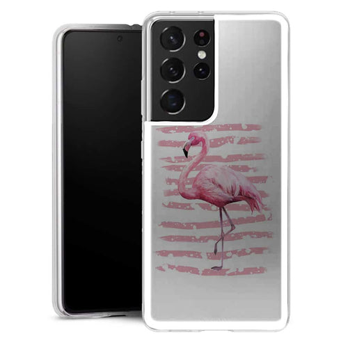 Coque Samsung Galaxy S21 Flamant Rose - MaCoquePerso