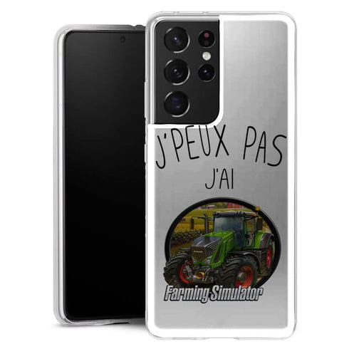 Coque Samsung Galaxy S21 Je Peux pas j'ai Farming Simulator - MaCoquePerso
