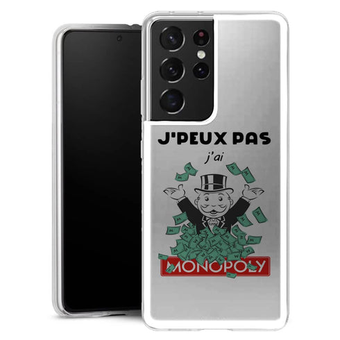 Coque Samsung Galaxy S21 Je Peux pas j'ai Monopoly - MaCoquePerso