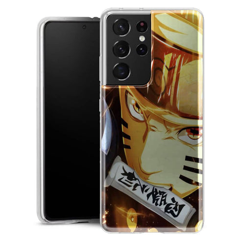 Coque Samsung Galaxy S21 Naruto Dents Serrées - MaCoquePerso
