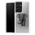 Coque Samsung Galaxy S21 Noir dessin Blanc Elephant - MaCoquePerso
