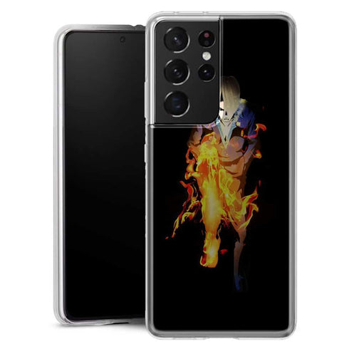 Coque Samsung Galaxy S21 One Piece Sanji Jambe En Feu - MaCoquePerso