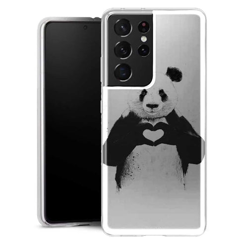 Coque Samsung Galaxy S21 Panda Love - MaCoquePerso