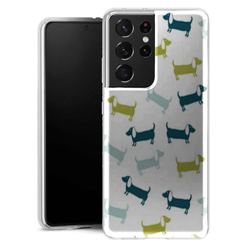 Coque Samsung Galaxy S21 Teckel Folies - MaCoquePerso