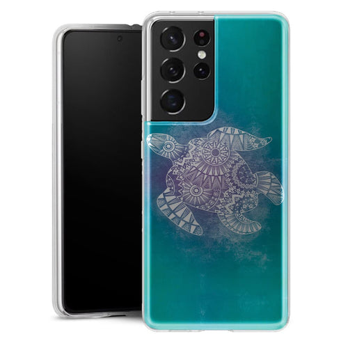 Coque Samsung Galaxy S21 Tortue Mandala - MaCoquePerso