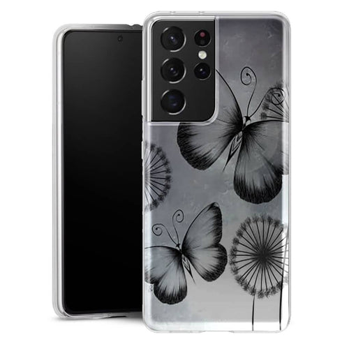 Coque Samsung Galaxy S21 Butterflies Dandelion - MaCoquePerso