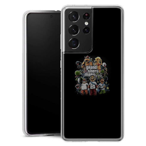 Coque Telephone Samsung Galaxy S21 Grand Theft Mario - MaCoquePerso