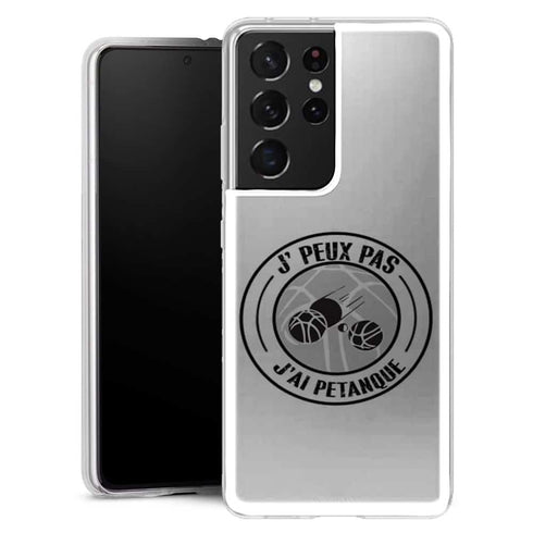 Coque Samsung Galaxy S21 Je peux pas j'ai Petanque - MaCoquePerso