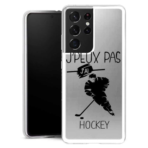 Coque Samsung Galaxy S21 Je peux pas j'ai Hockey Sur Glace - MaCoquePerso