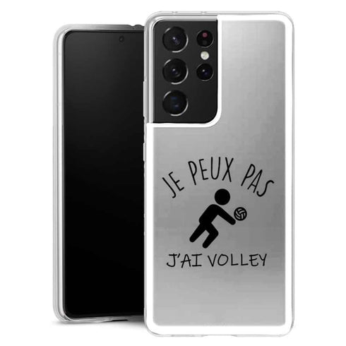 Coque Samsung Galaxy S21 Je Peux pas j'ai Volleyball - MaCoquePerso