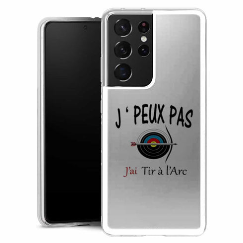 Coque Samsung Galaxy S21 Je peux pas je Tire à l'arc - MaCoquePerso
