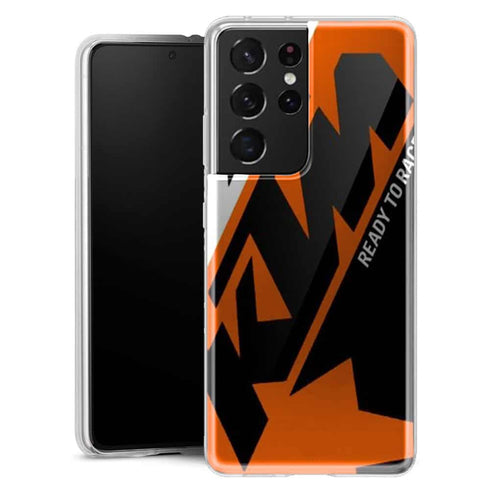 Coque Telephone Samsung S21 originale KTM Racing Orange and Black - MaCoquePerso