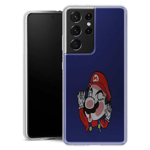 Coque Telephone Samsung Galaxy S21 Plumber stuck between the glass - MaCoquePerso